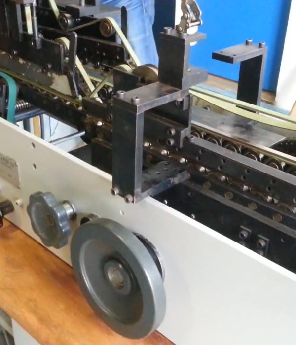 One-of-a-kind Baby Bobst converting machinery